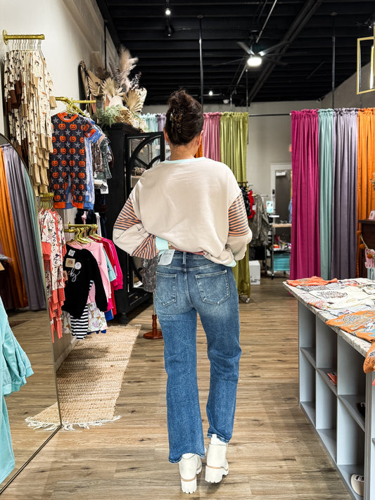 Petra 153 Wide Leg Destroyed Hem