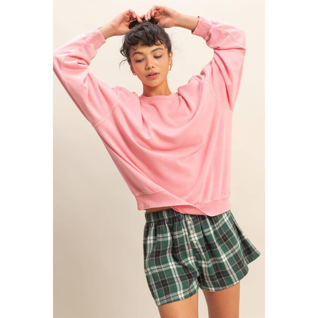 Oversized Mineral Washed Sweatshirt