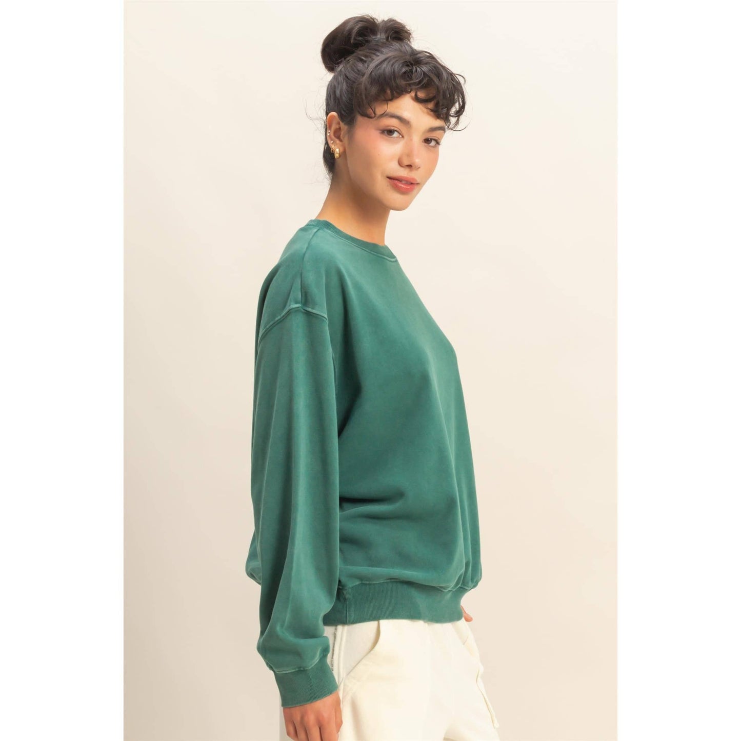 Oversized Mineral Washed Sweatshirt