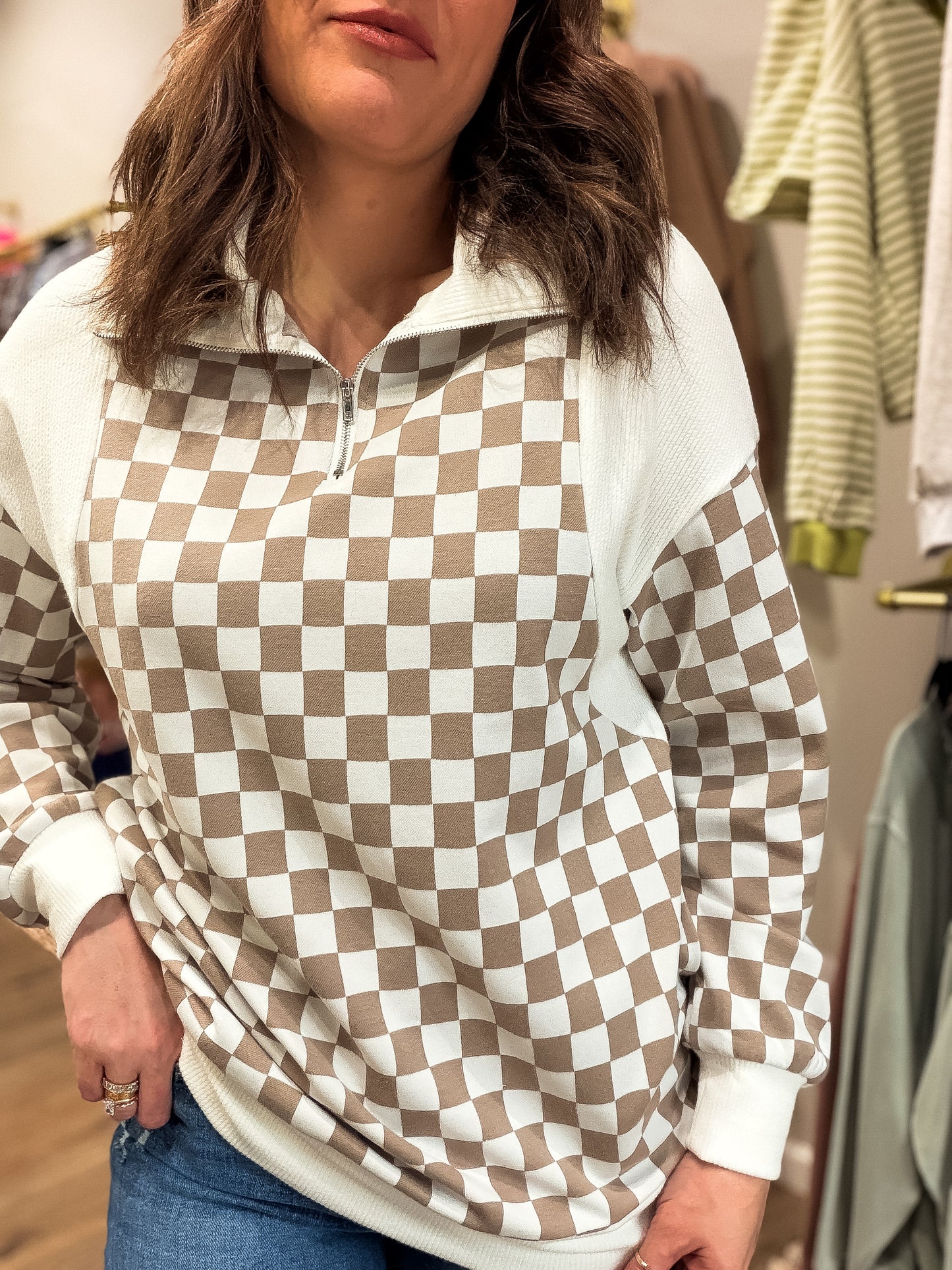 "CheckMark" Hooded Sweatshirt