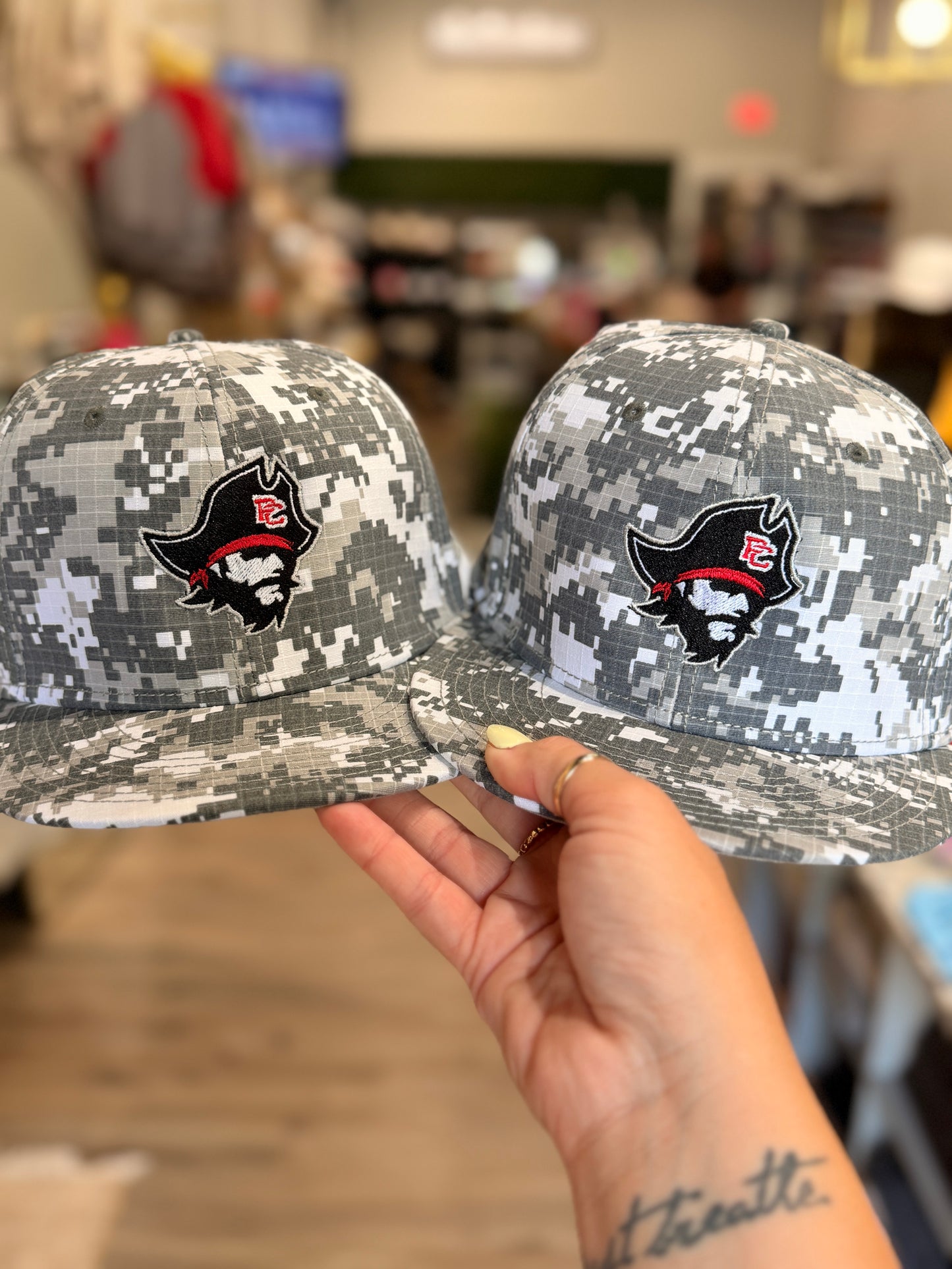Pirate Head Embroidered Hat