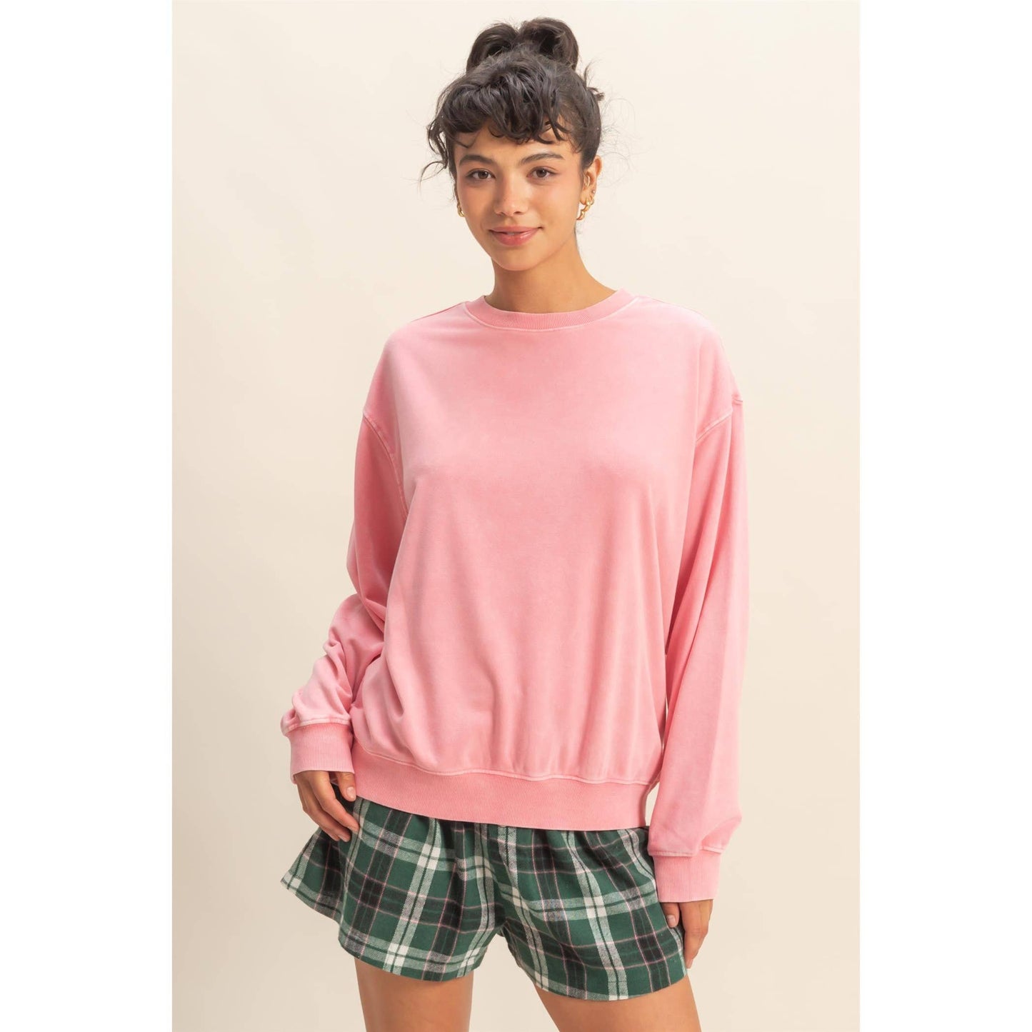 Oversized Mineral Washed Sweatshirt