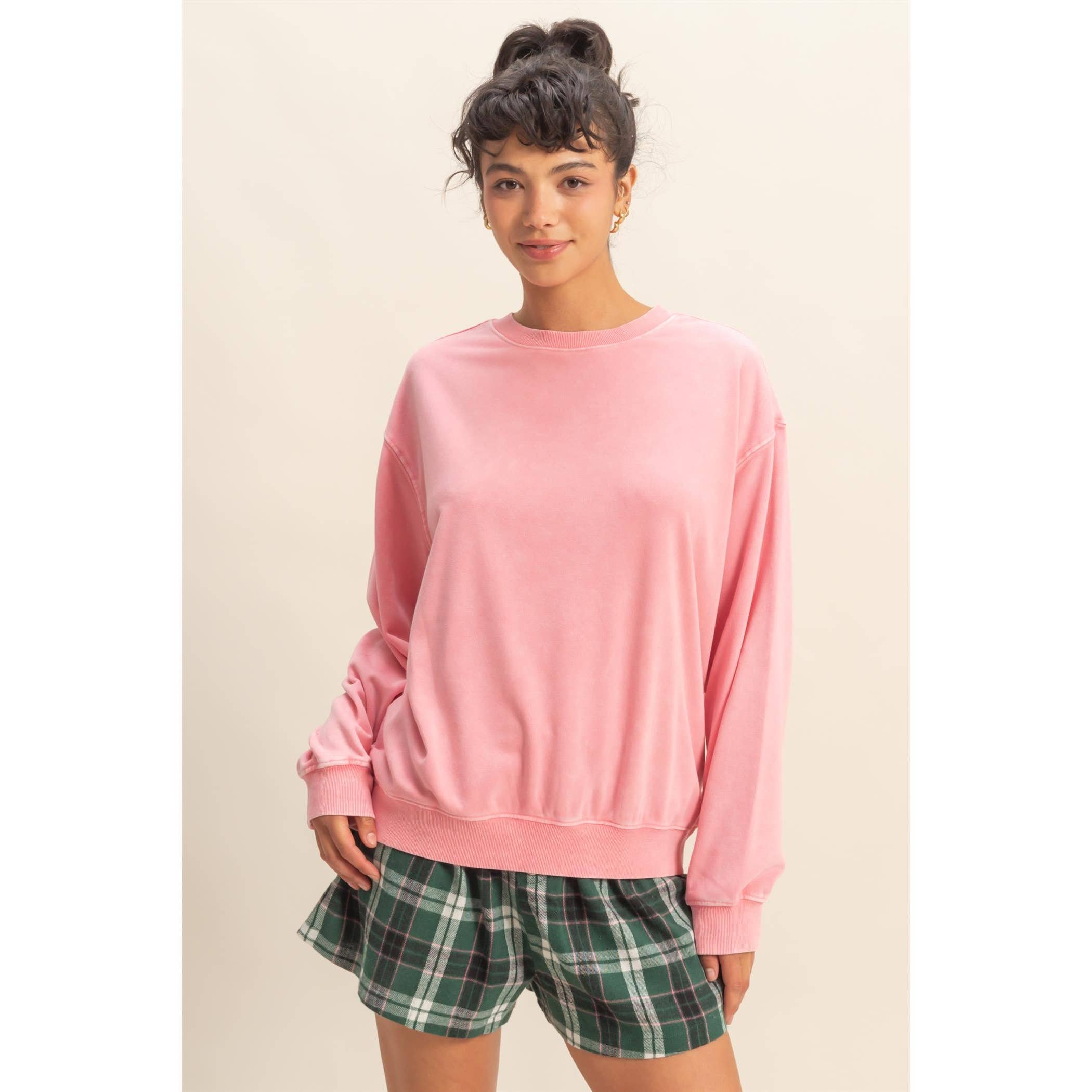 Oversized Mineral Washed Sweatshirt